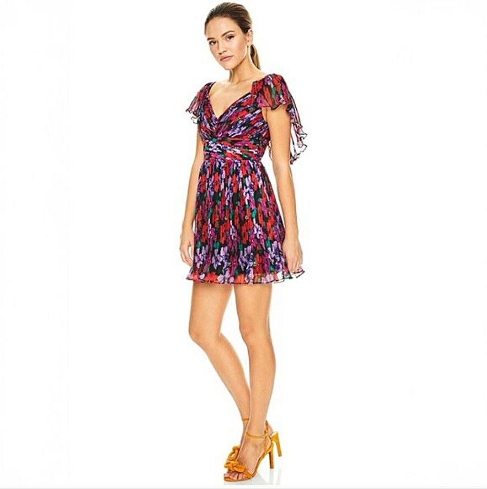 La Maison Talulah Cosmo floral mini dress popply